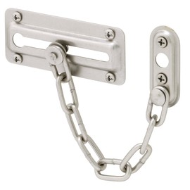 Prime-Line U 10386 Door Guard with Steel Chain, Satin Nickel (Single Pack)