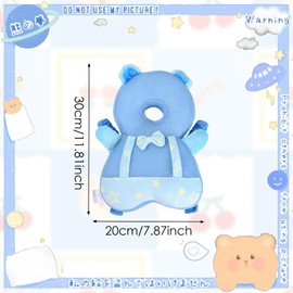 Baby Head Protection Backpack, Breathable Baby Protective Pillow, Adjustable Baby Head Protection, Toddler Baby Head Protection Pillow, Baby Safety Head Protection Backpack for Children, Walker