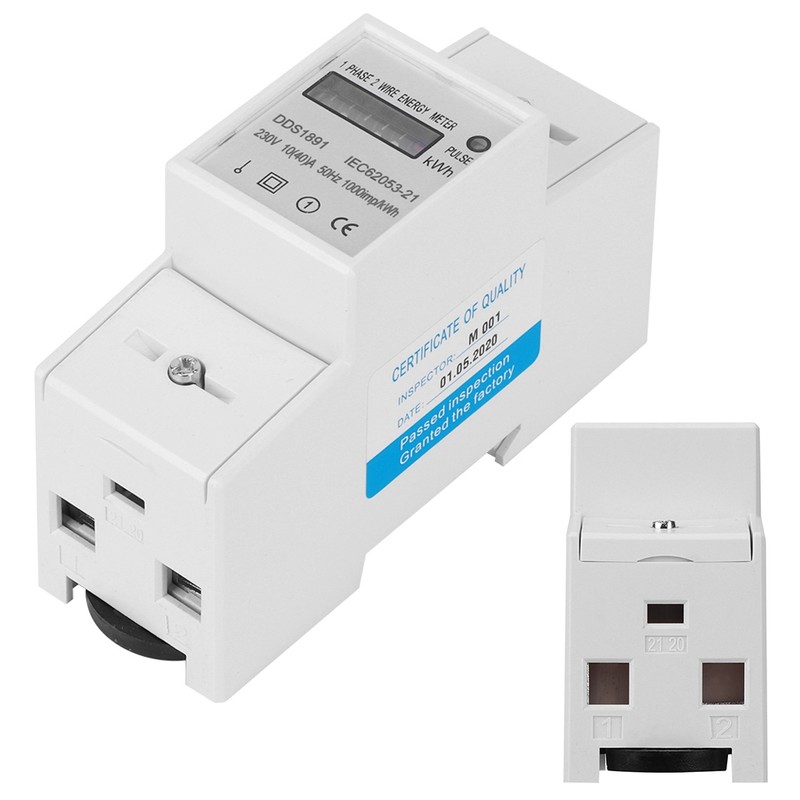 Single Phase Meter DDS1891 High Accuracy 2P Counter Rail Energy