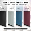 Dunwell 12x18 Art Portfolio Binder with Black Mounting Paper (Blue),