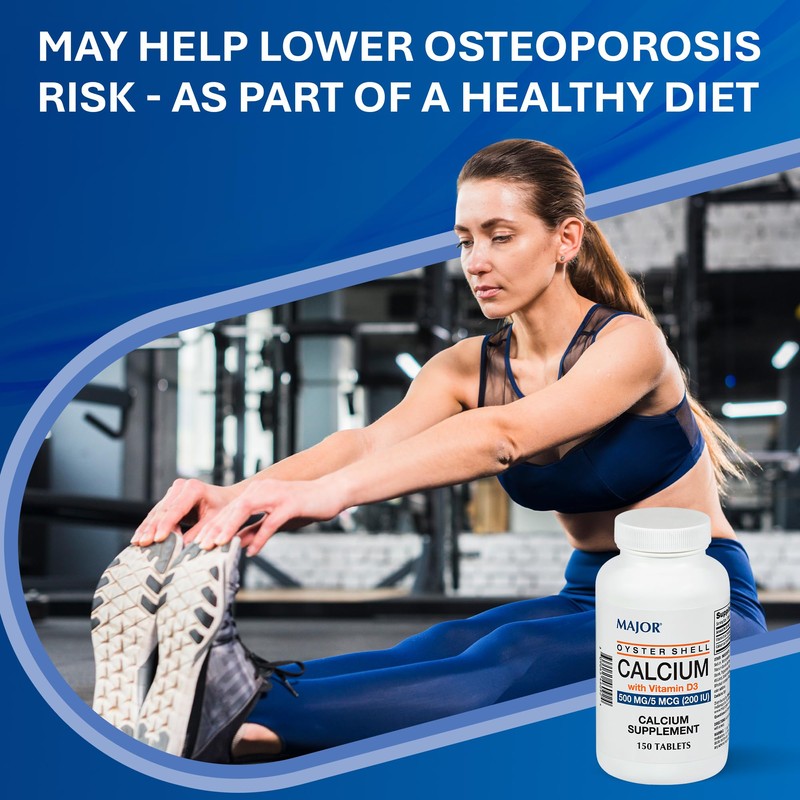 MAJOR Oyster Shell Calcium 500mg Tablets with Vitamin D3 200IU