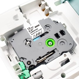 BEYONDTEK 5 x Compatible with Brother P-Touch Tapes, Transparent TZ Tape, 12 mm, TZe-131 TZe131 Tapes, 8 m, Black on Transparent Label Tape for P Touch PT H105 H110 1000 1005