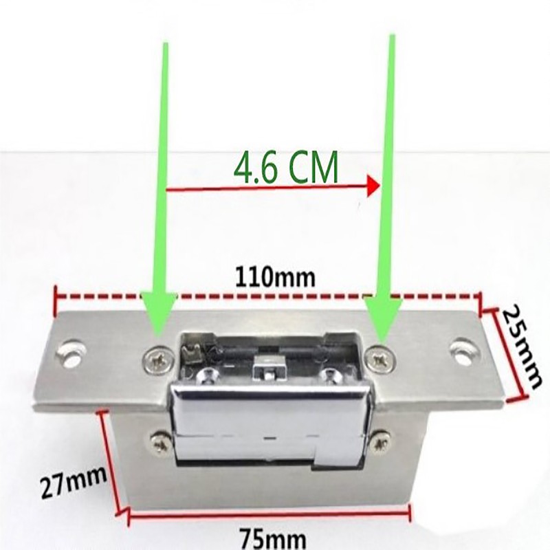 Adjustable Narrow Type Electric Strike Door Lock Double Unlock Mode