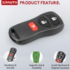 NPAUTO Key Fob Replacement, Fits for Nissan Frontier Xterra Titan