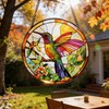 Hummingbird Stained Glass Suncatcher Window Hanging Gifts for Bird Lovers