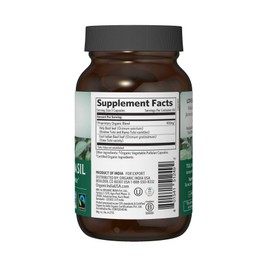 ORGANIC INDIA Tulsi Herbal Supplement - Holy Basil, Immune Support, Adaptogen, Supports Healthy Stress Response, Vegan, Gluten-Free, Kosher, USDA Certified Organic, Non-GMO - 90 Capsules