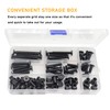 Black M6 Hex Drive Socket Cap Bolts Kit, binifiMux 35-Set