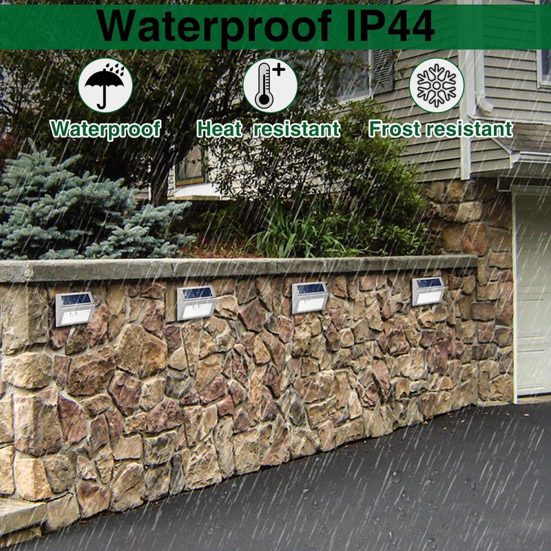 JSOT Solar Lights Outdoor for Deck,Waterproof Solar Garden Lights Decorative
