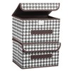 PATIKIL Fabric Collapsible Storage Bin 10.2 x 7.5 x 6.3