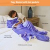 Catalonia Sherpa Wearable Blanket with Sleeves & Foot Pockets for