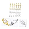 COHEALI Elegant Jewelry Decoration Buckles 12pcs Extension Chains for DIY