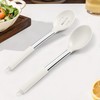 TeamFar Silicone Spoons, 2 Pcs Large Nonstick Kitchen Spoons, Heatproof