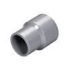 sourcing map PVC Reducing Coupling Hub for Hub DWV Pipe