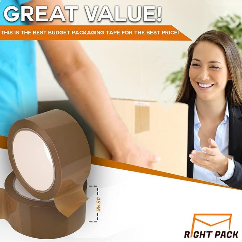 Right Pack Heavy Duty Packing Tape Brown (48MM x 66M)