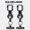 RaveLock Premium Anti-Theft Phone Tether Steel Retractable for Festivals -