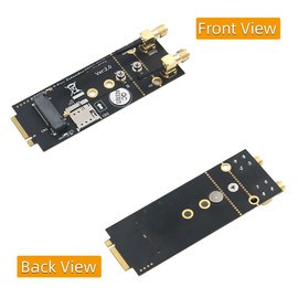 Mustpoint M.2(NGFF) Key B Adapter with SIM Card and Antenna for 3G/4G/5G Module