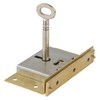 Extra Large Brass Half Mortise Chest or Box Lock with