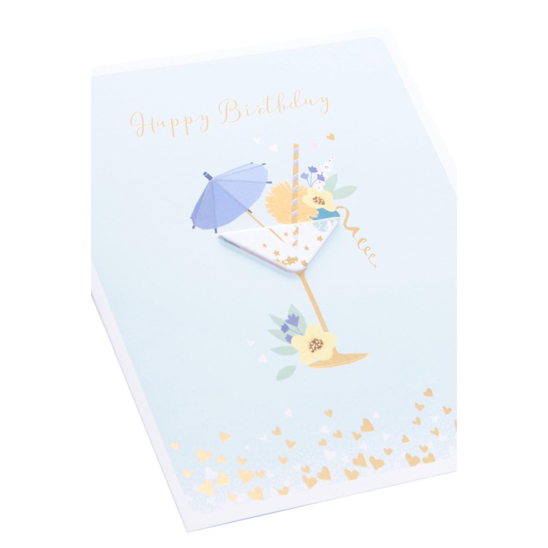 UK Greetings Birthday Card for Her/Friend - Cocktail Design