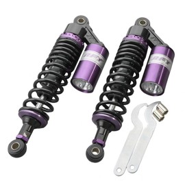 GZYF 320mm 12.5" Pair Universal Rear Air Shock Absorbers Suspension for Suzuki for Yamaha for Kawasaki ATV Go Kart Quad Dirt Sport Bikes,Purple