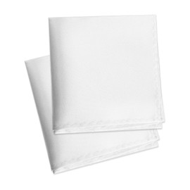 BOHUIZ Men's Pocket Squares, Soft Gents Hankies Mens White Satin Pocket Square Handkerchiefs for Men Women Weddings Party