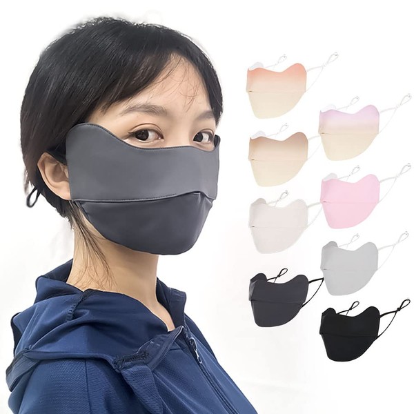 [Besince] スポーツマスク フェイスマスク UPF50+ UVカット紫外線対策 洗えるマスク 日焼け防止 日よけ ひんやり 接触冷感