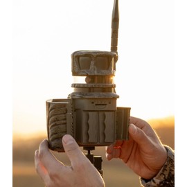 Stealth Cam Revolver 36MP Trail Camera with 1080P HD Video at 30 FPS, 0.4 Sec Trigger Speed, 360° Panoramic View, Built-in GPS, Verizon/AT&T Cellular, 32GB SD Card, Cloth, and Solar Panel