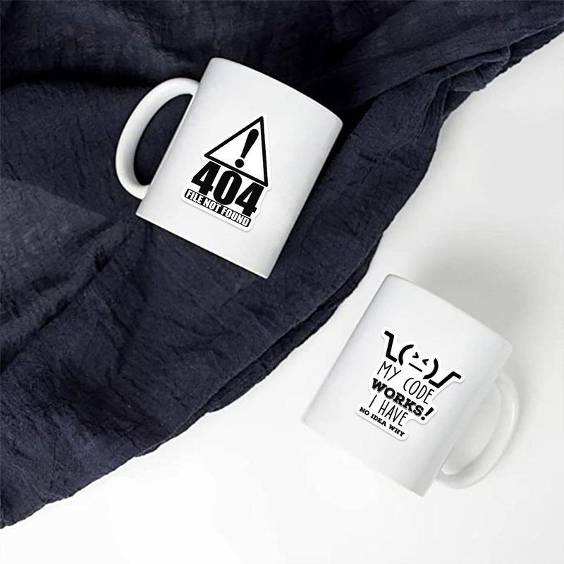 50 Pcs Programming Stickers Gifts for Kids Teens Developers Programmers