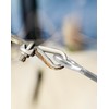 QWORK Eye Bolts, 10 Pack 1/4" x 4" Stainless Steel