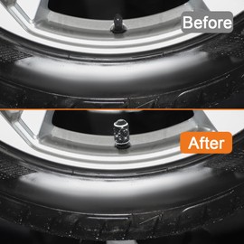 4PCS Tire Valve Stem Covers, Tire Valve Caps, Crystal Rhinestone Tire Valve Stem Caps, Dustproof Bling Car Accessories Universal Valve Stem Caps for Cars, Trucks and Motorcycles (White)