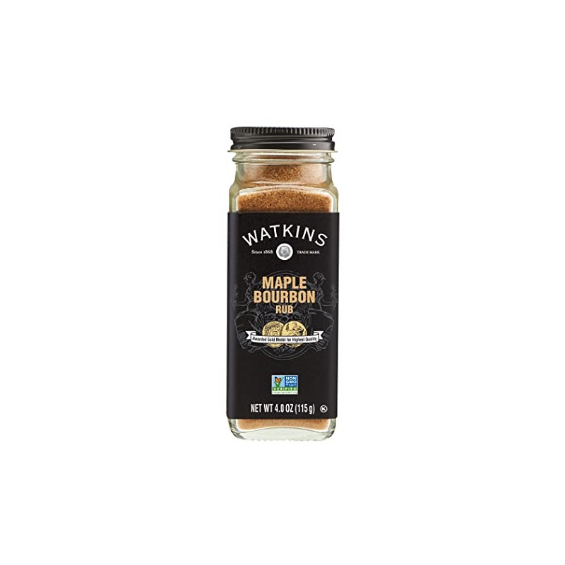 Watkins Grilling Maple Bourbon Seasoning, 4 oz (Pack of 1)