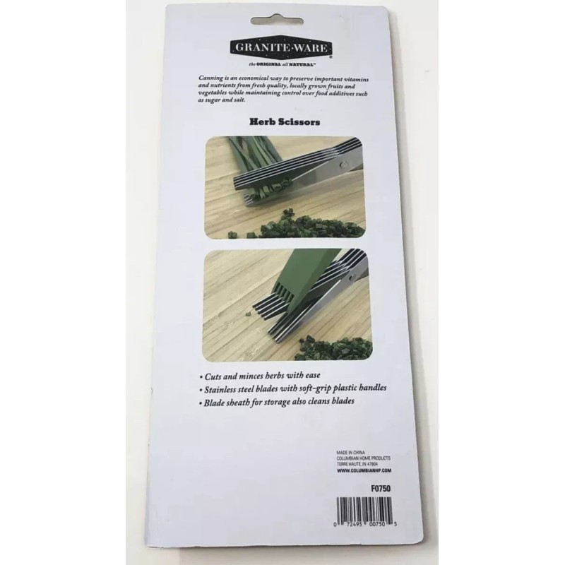 Granite Ware Herb Scissors Mincing Shears F0750 *New In Package*