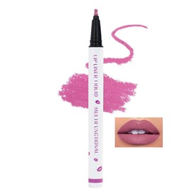 Cool Story Lip Liner Liquid, Longwear Liquid Lip Liner Stain, Liquid Lip Liner Pen, 2-in-1 Waterproof Matte Lip Stain Marker, Quick-Drying Long-Lasting Matte Liquid Lipstick (#08 Orchid, Pack of 1)