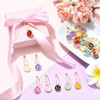 LiQunSweet 52 pcs Letter Theme Enamel Alloy Stitch Markers A~Z