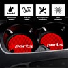 BESULEN Car Cup Holder Coaster, 4 PCS Carbon Fiber Non-Slip