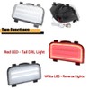 GTINTHEBOX 2PCS Clear Lens Tailgate Reverse Backup Lights Lamps for