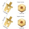 2pcs Battery Terminal Connector, Auto battery Terminal Brass Post Adapter,