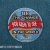 EMBROVERSE Gandhi Quote Patch - Be The Change You Wish