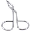Silver Stainless Steel Eyebrow Scissors Tweezers,Elbow Pliers Clip Scissors,Flat Tip