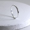 Sterling Silver 2mm D Shaped Wedding Band Ring Size H