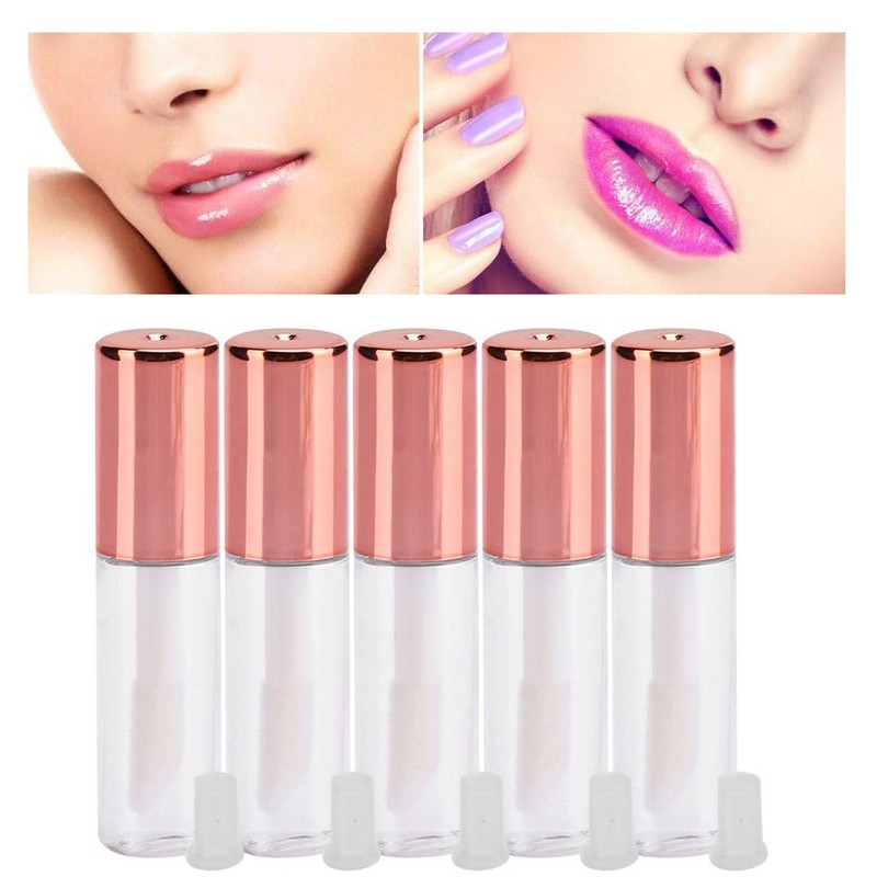 1.2 ml Lip Gloss Tube, DIY Cosmetic Container with Stopper,