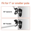 ValueHall Flag Pole Holder Aluminum Alloy Flag Pole Bracket Wall