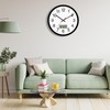Koosome Digital Wall Clock with Lighted LCD Display Temp, Week,