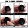 Hitefu 4PCS 3 Digit Combination Lock, Small Cable Locks Waterproof
