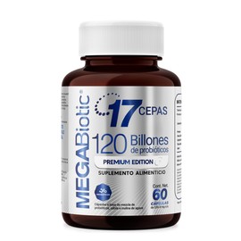 Probiticos 120 Billones y 17 Cepas e Inulina de Agave Suplemento Alimenticio con Probiticos y Prebiticos con Sbila en Polvo, L. Rhamnosus, L. Casei...