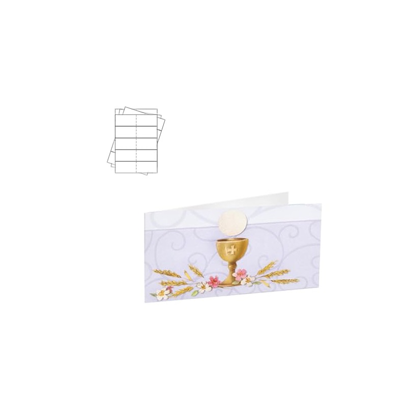 arkamii Karten für Gastgeschenke Verpackung für Kommunion Jungen (0046, 60)