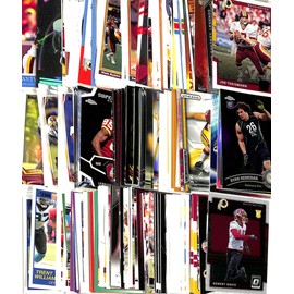 Generic Lot of 100 Washington Commanders Football Cards