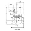 Saginomiya WEV-2006GLW Solenoid Valve for Water, 100V