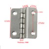 2PCS Three Fold Retro Shutter Hinge,Half-Surface Chest Hinges,Folding Butt Door