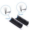 Self-Fanning Eyelashes, 0.05 Thickness 8-14 mm, Easy Fan Lashes for