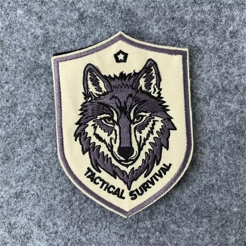 Velcro Patches Tactical Survival Wolf Patch Velcro Military Morale Tactical
